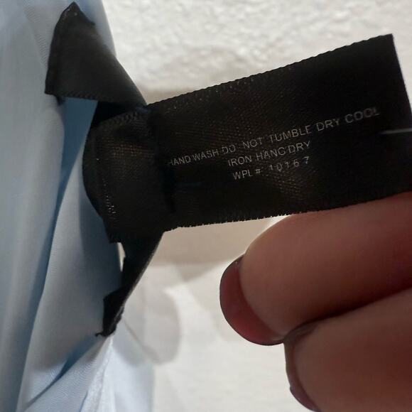 Aqua Light Blue Shoulder Asymmetric Midi Dress Sz XL NWT - Picture 6 of 12